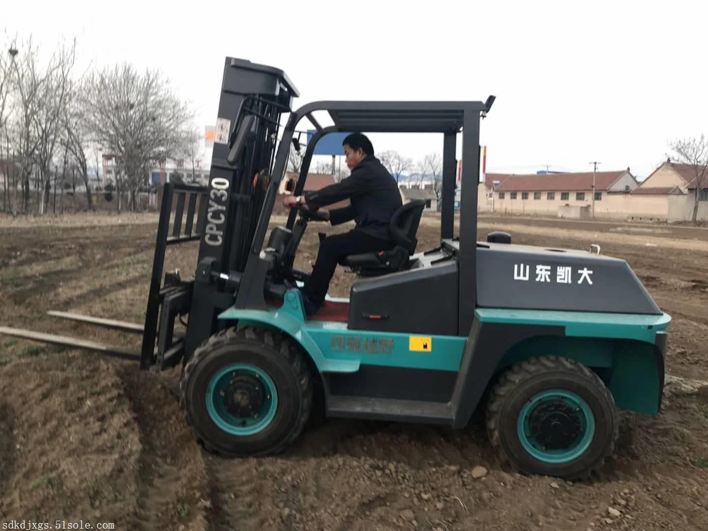 凯大新型3吨四驱越野叉车