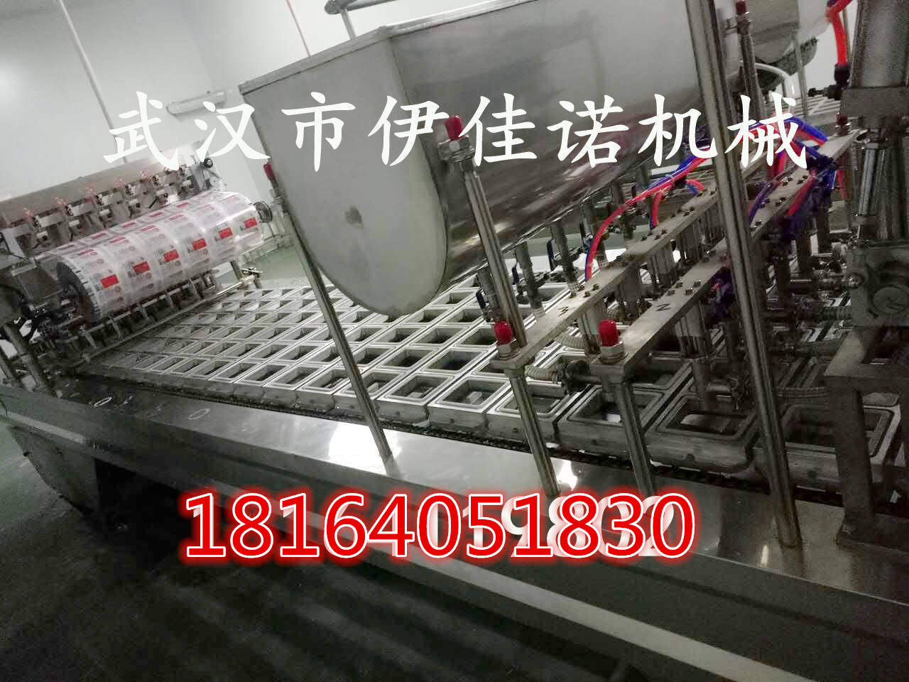 伊佳诺定制全自动盒装鸭血灌装封口机