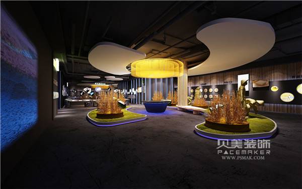 供应农业科普馆展厅布置设计装修方案及效果图,贝美装饰不仅设有自己