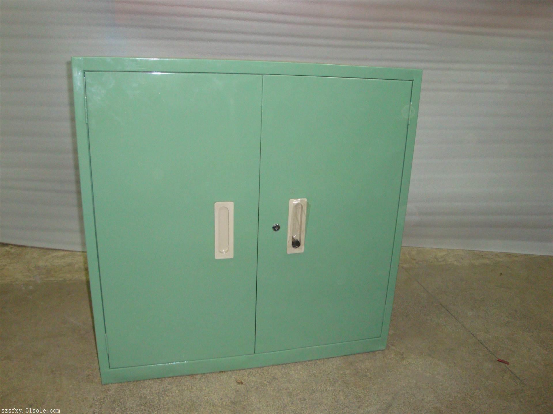1.0厚冷轧钢板清洁柜定做 双开门铁皮洁具柜图片