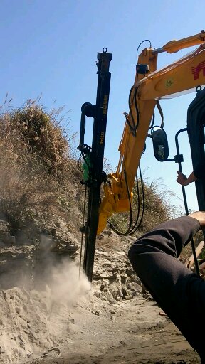 花岗岩钻孔代替人工一分钟打一米挖改液压钻