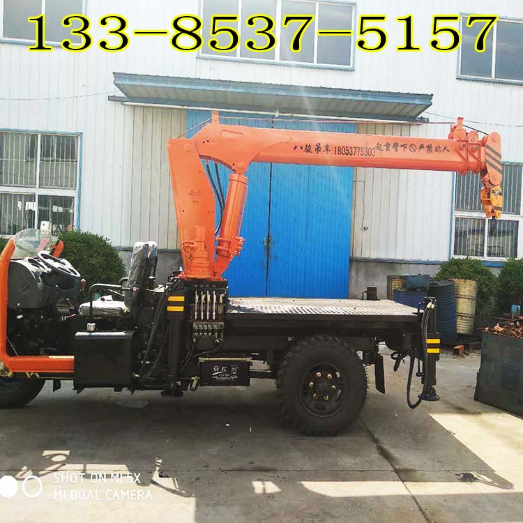 三轮车随车吊 移树背树专用自备吊 三轮车