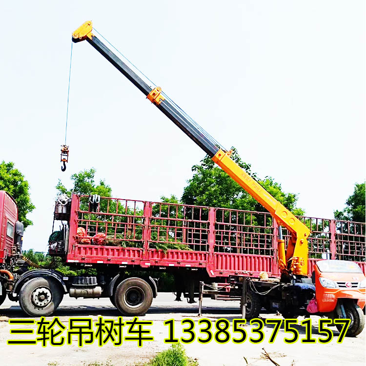 农用三轮车改装吊树专用随车吊