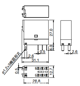 日本IDEC和泉RJ22S双触点型功率继电器