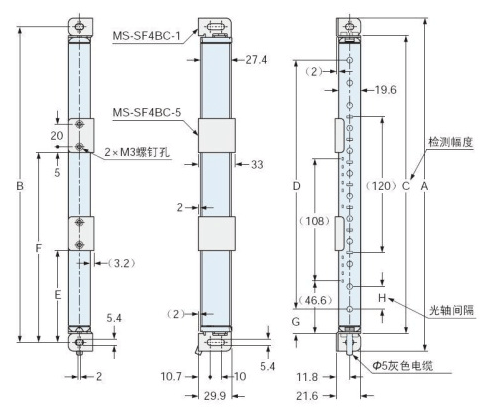 日本神视SF4B-H24CA-J05小型光幕传感器说明书