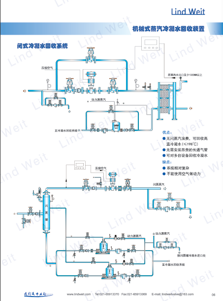 林德伟特专业生产销售机械式冷凝水回收装置