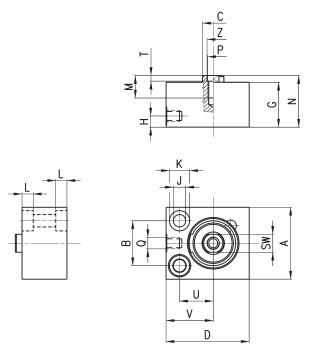 意大利CAMOZZI短行程气缸QN1A08A04特点