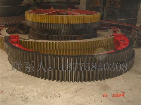 铸造环保型整体螺栓法兰连接烘干机大齿轮免费测量设计