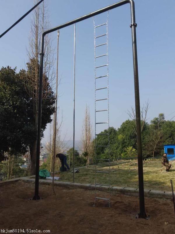400米障碍场厂家 爬绳爬杆训练架