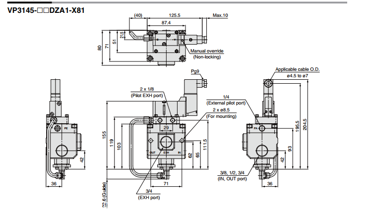 smc大型3通电磁阀vt317e-4dzc-02工作原理及作用