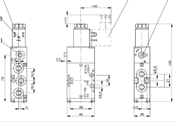 安沃驰AVENTICS二位五通换向阀5777055280