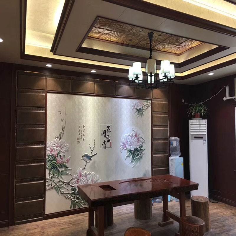 实心竹木纤维集成护墙板 全屋整装 生态木天花吊顶