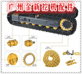 挖掘机底盘件-挖土机底盘销-挖机护轨链条