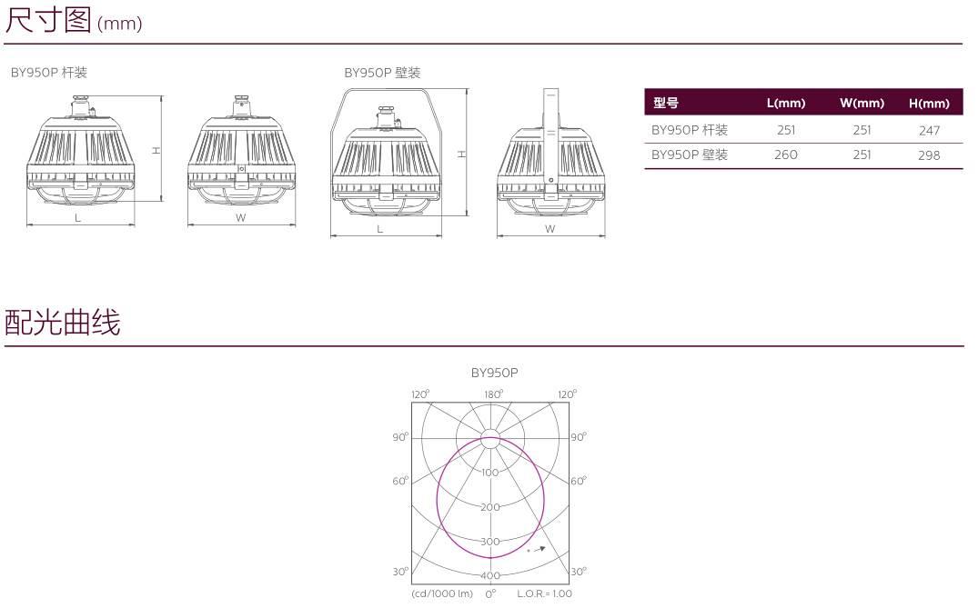 飛利浦BY950P 50W30W安全可靠的隔爆型 LED平臺燈防爆燈