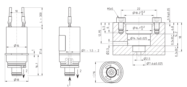 CAMOZZI直动式流量比例阀CP-C621-FW2-0P3
