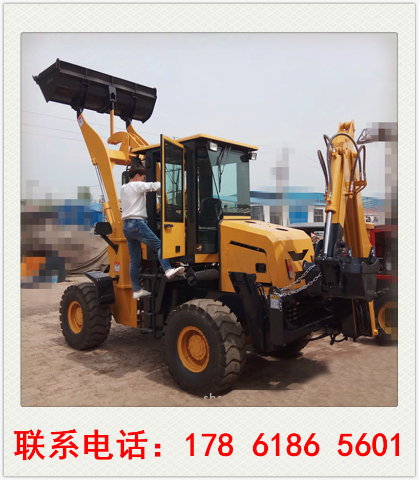 装载机改装两头忙前铲后挖一机多用中首重工