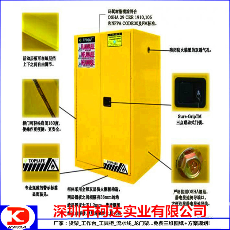 深圳厂家供应防护用品柜紧急器材柜消防柜组