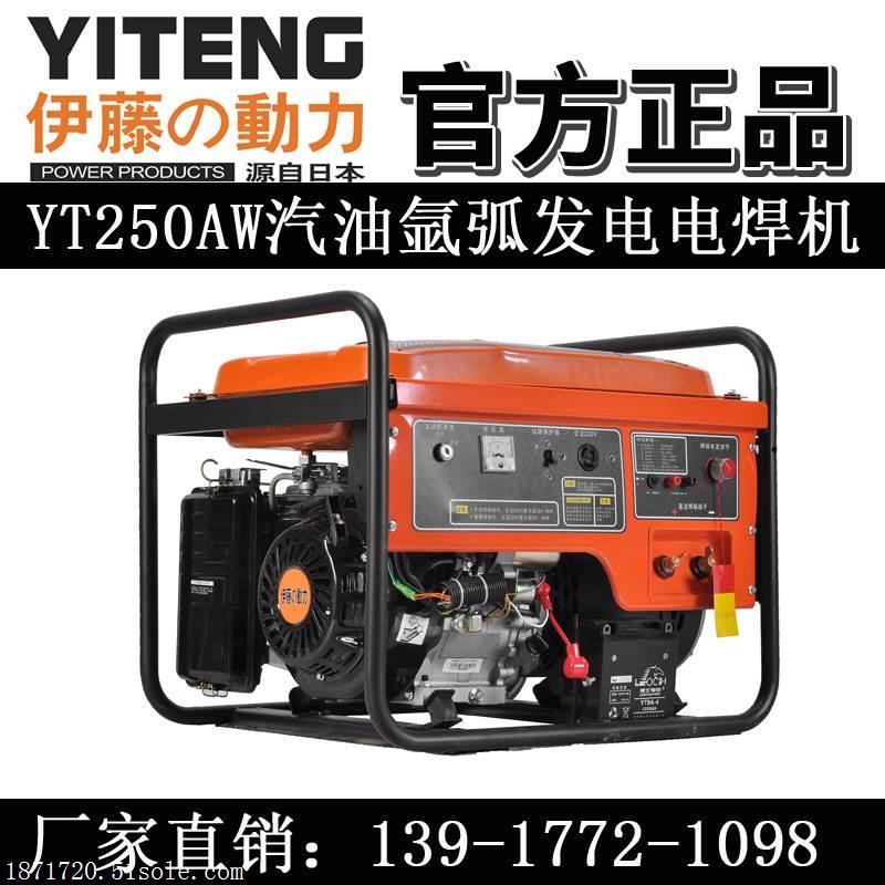 上海250A便携式汽油*弧焊发电电焊机