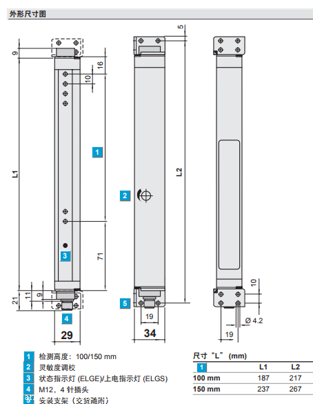 施克SICK标准型光幕/光栅使用说明书