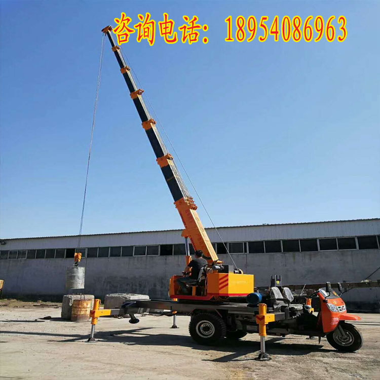 三轮子吊车销售厂家 全国发货 三轮随车吊