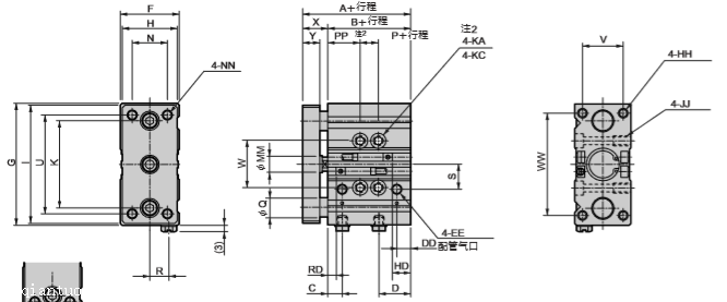 原装CKD带导承气缸STS-B-40-20的重要资料