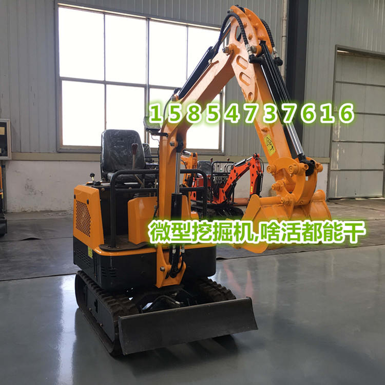 履带式小型挖掘机机身可以360度旋转