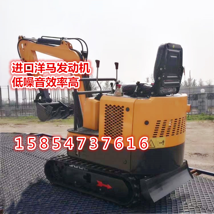 履带式小型挖掘机机身可以360度旋转