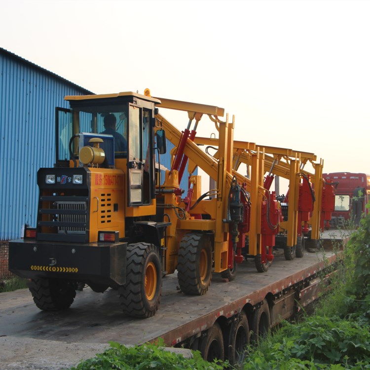 小型护栏打桩机公路护栏打桩机市政工程打桩