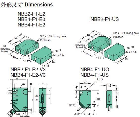 倍加福电感式接近开关结构图VBG-PB-K25