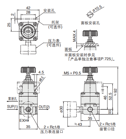 SMC减压阀20-IR1010-01-R描述