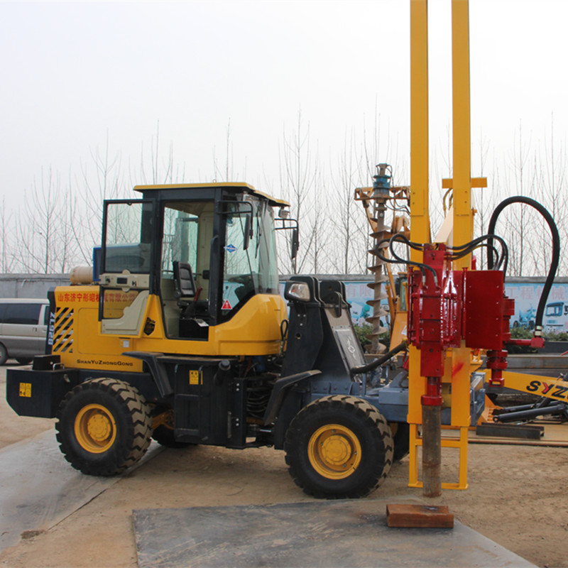 装载式公路护栏打桩机公路护栏钻孔机