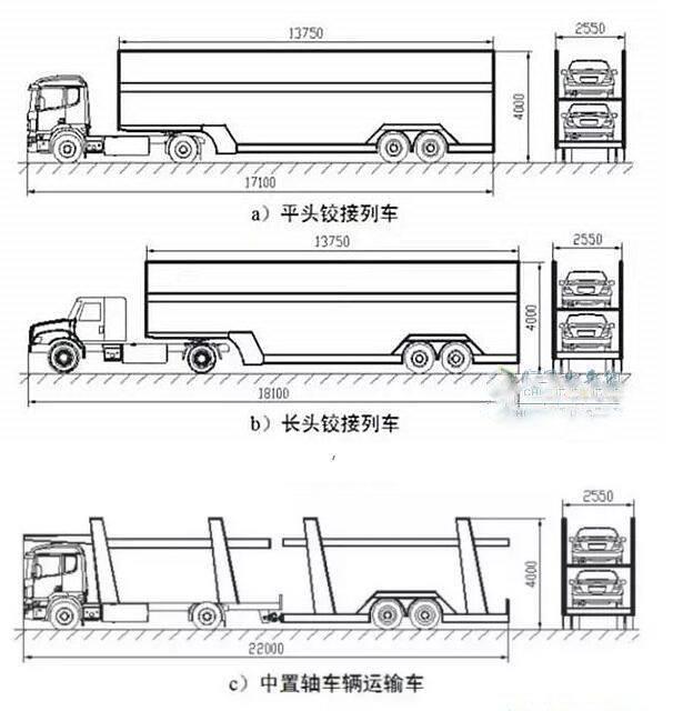 中置轴轿运车挂车厂家直销    中置轴轿运车牵引车厂家直销