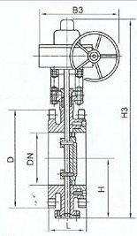 D943H电动法兰硬密封蝶阀