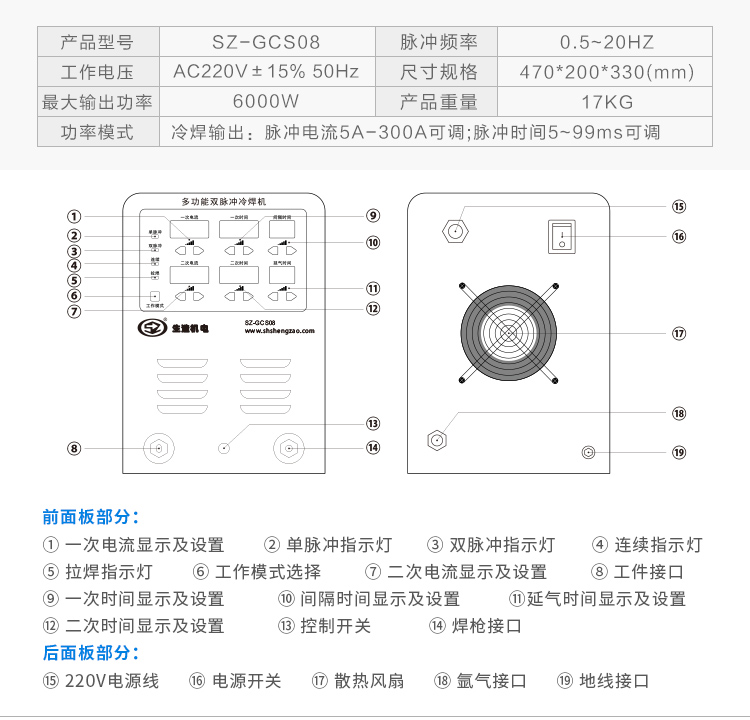 SZ-GCS08广告字冷焊机/多功能双脉