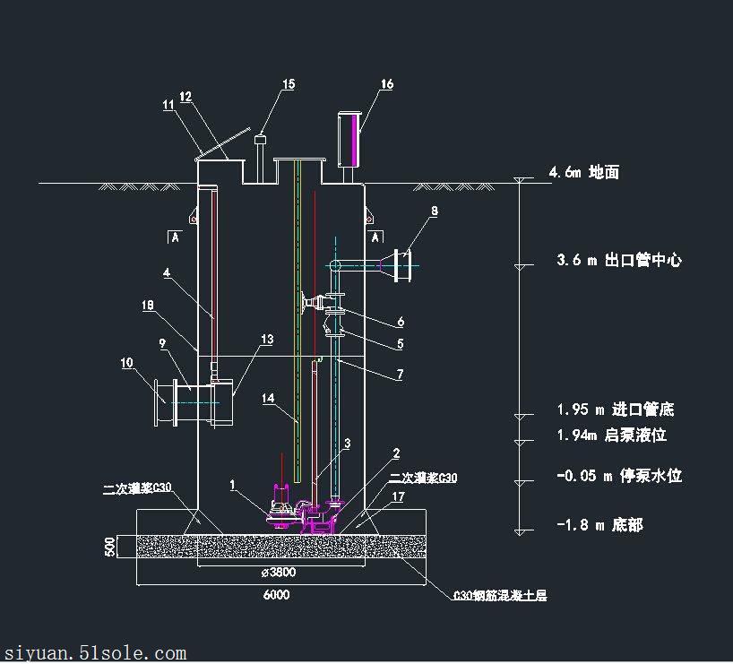 海宁污水处理设备一体化提升泵井