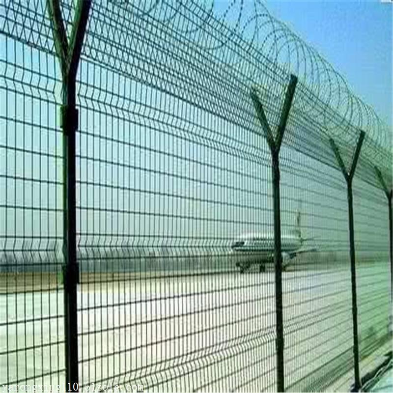 供应机场框架护栏网 刀片刺绳安全围网