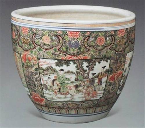 2018年清康熙粉彩画缸拍卖及鉴定