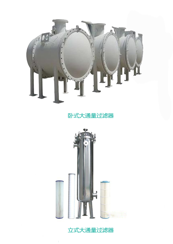 大流量过滤器滤芯式广东恒田过滤设备