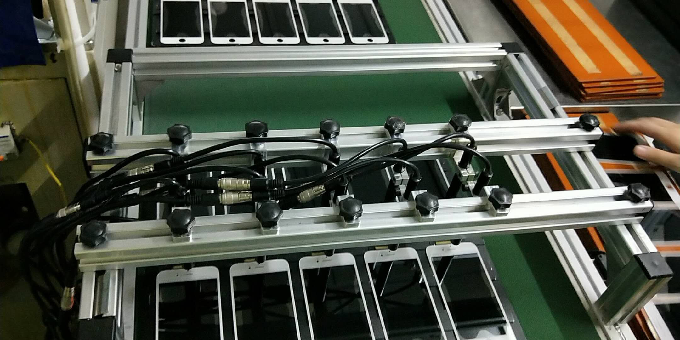 手机屏PVC流水线传动LED UV固化系