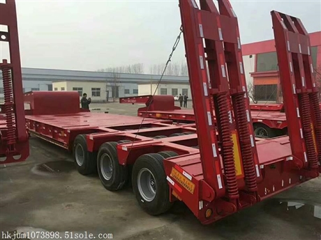 抽拉式低平板半挂车 配置参数详细摘要