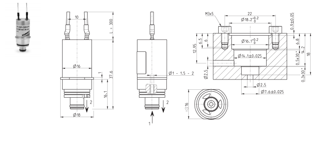 直动式流量控制阀/康茂盛CAMOZZI产品描述