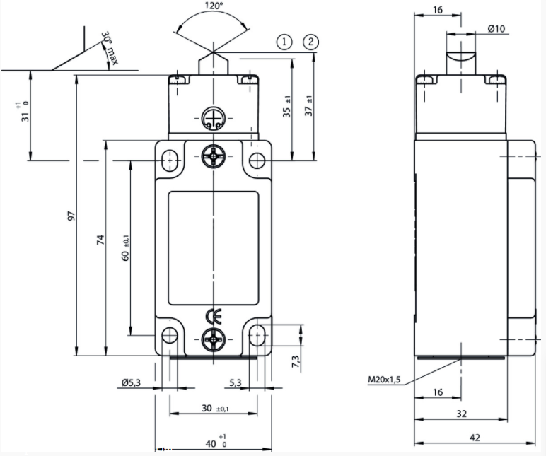 高性能行程开关/安士能EUCHNER性能及特点