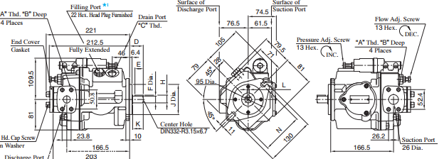 高稳定性油研YUKEN高压变排量柱塞泵A3HG系列