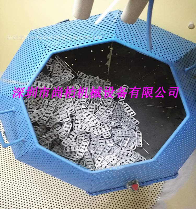 厂家批发双枪滚筒喷砂机 五金小件批量处理