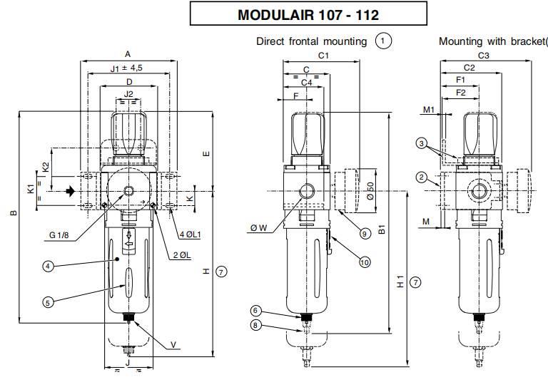 原装美国ASCO减压阀，尺寸说明