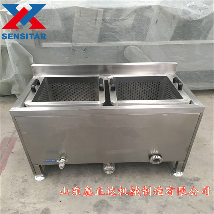 麻花牛肉干油炸机 单锅小型油炸机
