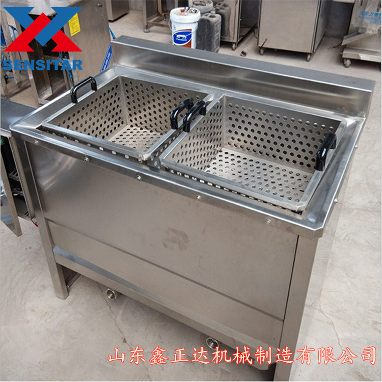 麻花牛肉干油炸机 单锅小型油炸机