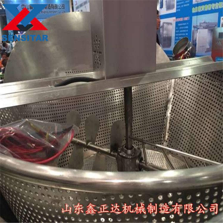 麻花牛肉干油炸机 单锅小型油炸机