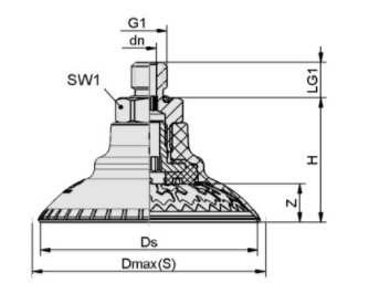 施迈茨SAXM 40 ED-85 M10-AG真空吸盘操作演示