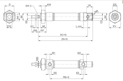 AVENTICS安沃驰R480646372圆形气缸的规格